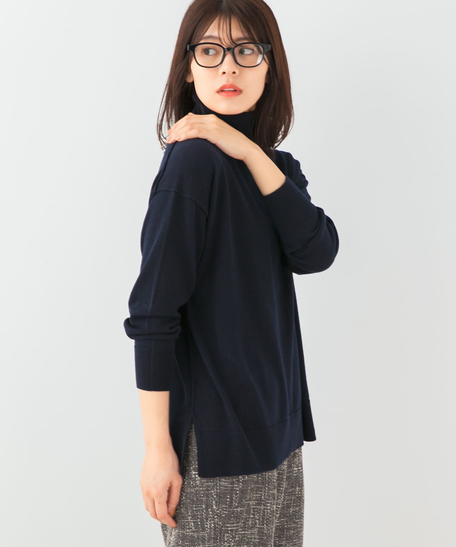 URBAN RESEARCH ROSSO「F by ROSSO　ウォッシャブル抗ピルタートルニット」|ニット・セーター|