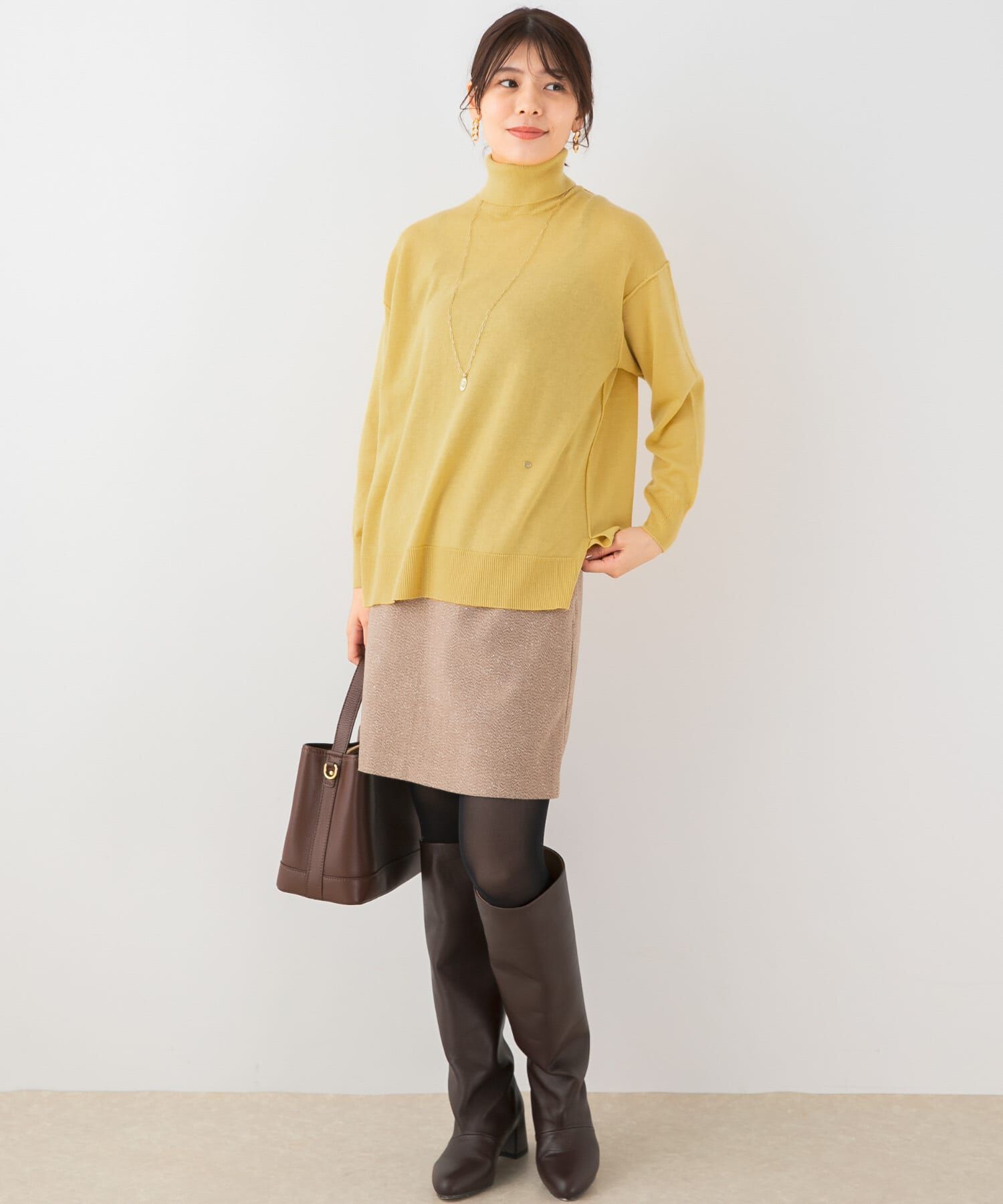 URBAN RESEARCH ROSSO「F by ROSSO　ウォッシャブル抗ピルタートルニット」|ニット・セーター|