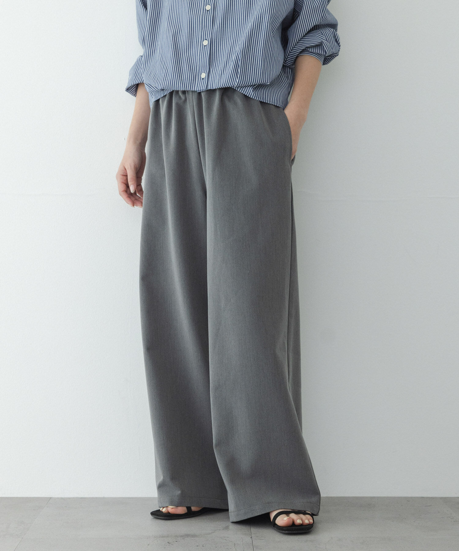 Sonny Label 「『WEB限定』『毛玉防止/イージーケア』ノンストレスワイドイージーパンツ」|その他|グレー