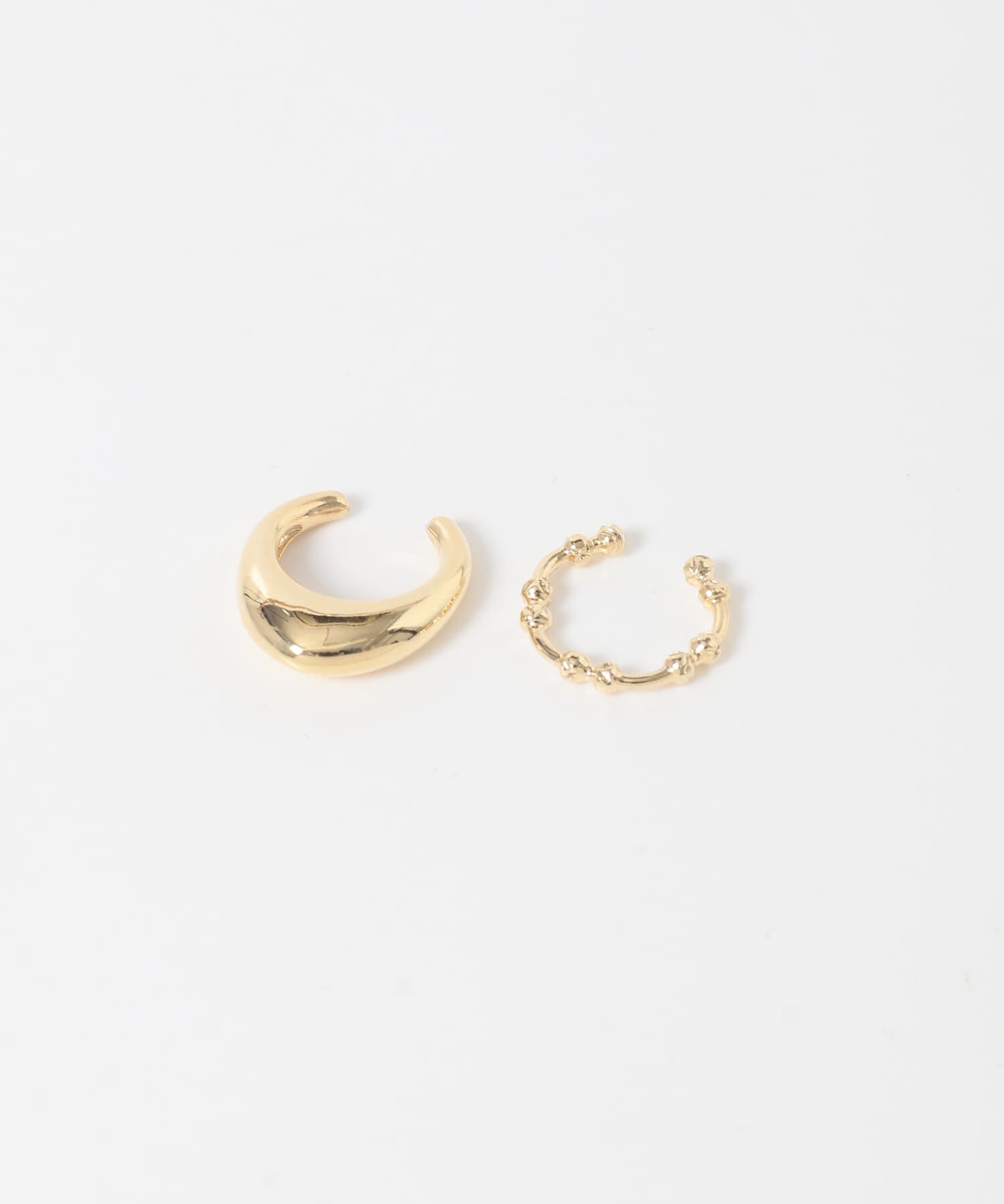 SMELLY「2セットメタルイヤカフ」|イヤリング|