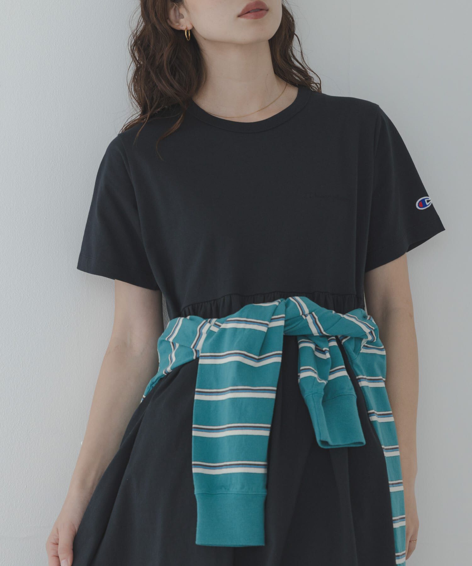 Sonny Label 「『別注』CHAMPION&times;Sonny Label　ギャザーワンピース」|ワンピース|