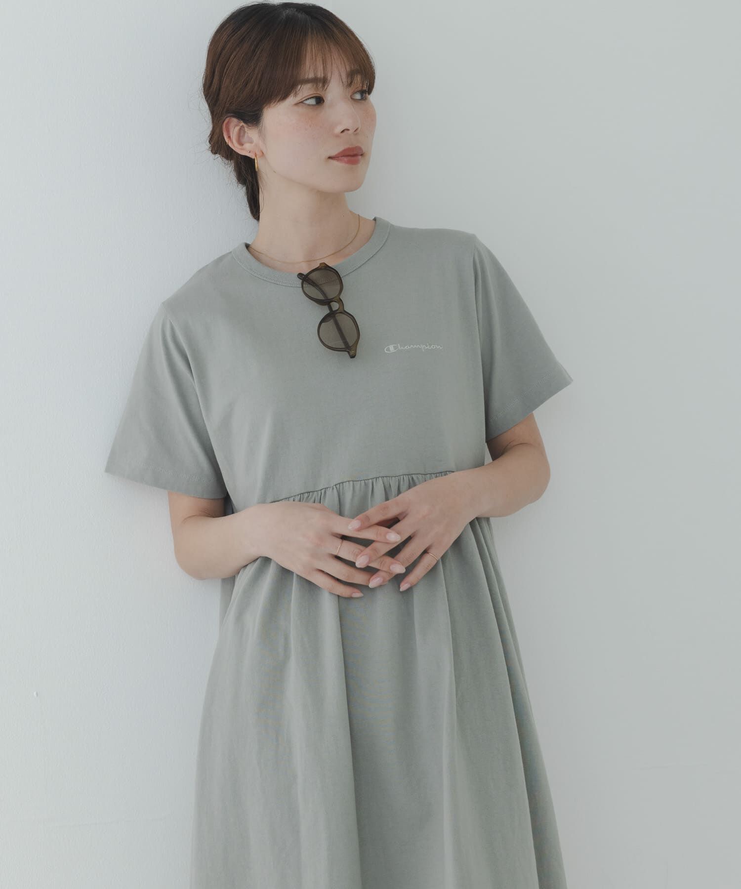 Sonny Label 「『別注』CHAMPION&times;Sonny Label　ギャザーワンピース」|ワンピース|