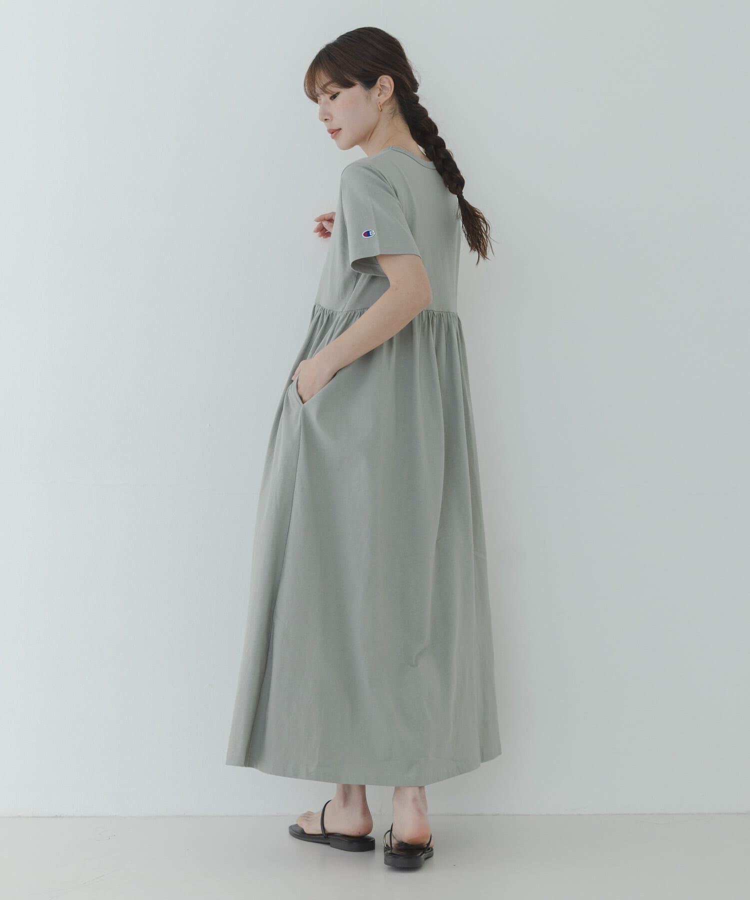 Sonny Label 「『別注』CHAMPION&times;Sonny Label　ギャザーワンピース」|ワンピース|