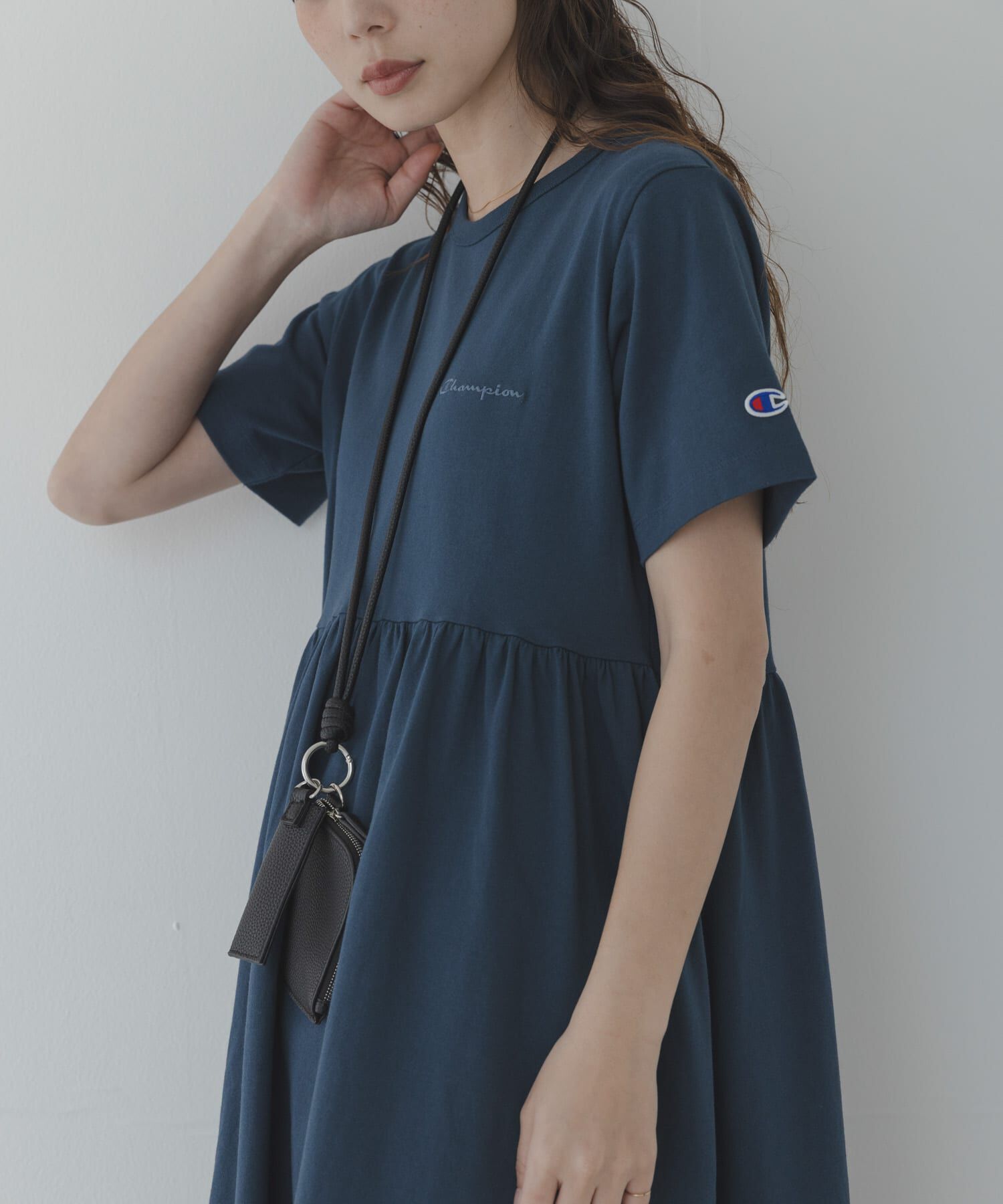 Sonny Label 「『別注』CHAMPION&times;Sonny Label　ギャザーワンピース」|ワンピース|