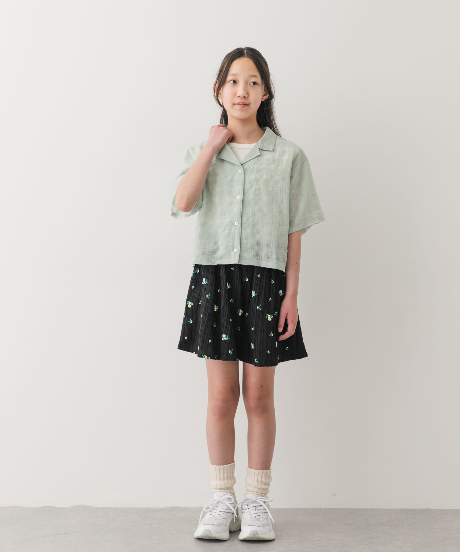 URBAN RESEARCH DOORS「『150サイズ』シアーチェックオープンカラーシャツ(KIDS)」|その他|