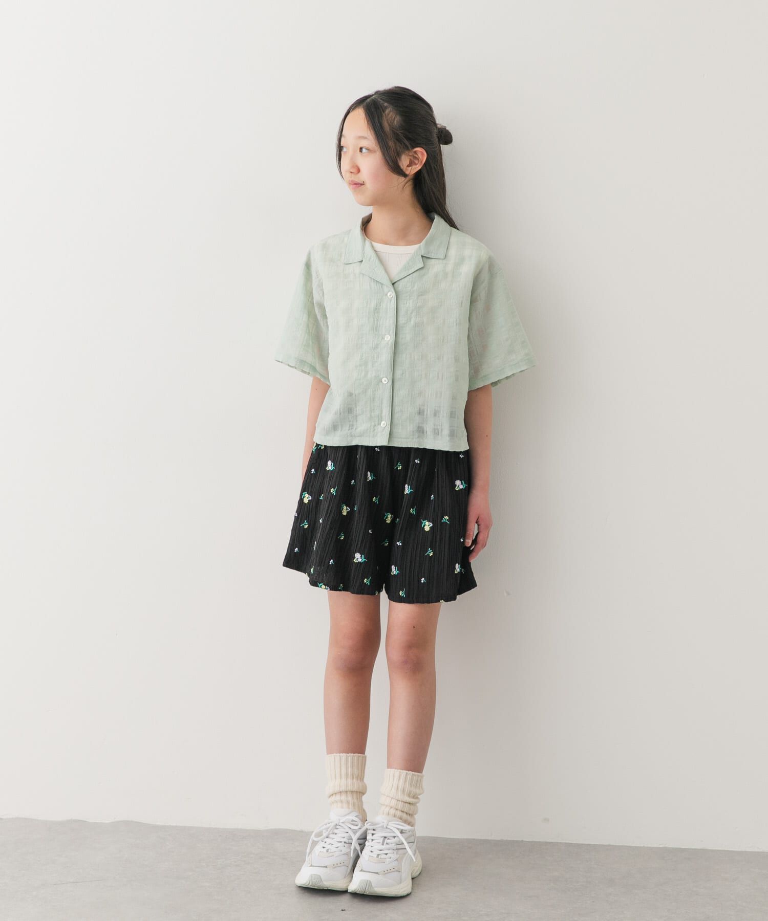 URBAN RESEARCH DOORS「『150サイズ』シアーチェックオープンカラーシャツ(KIDS)」|その他|
