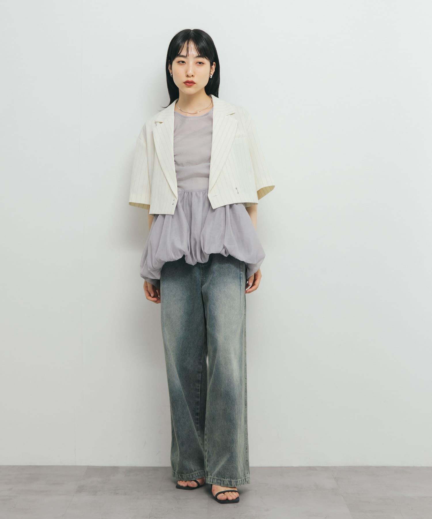  「ストライプショートジャケット」|その他|