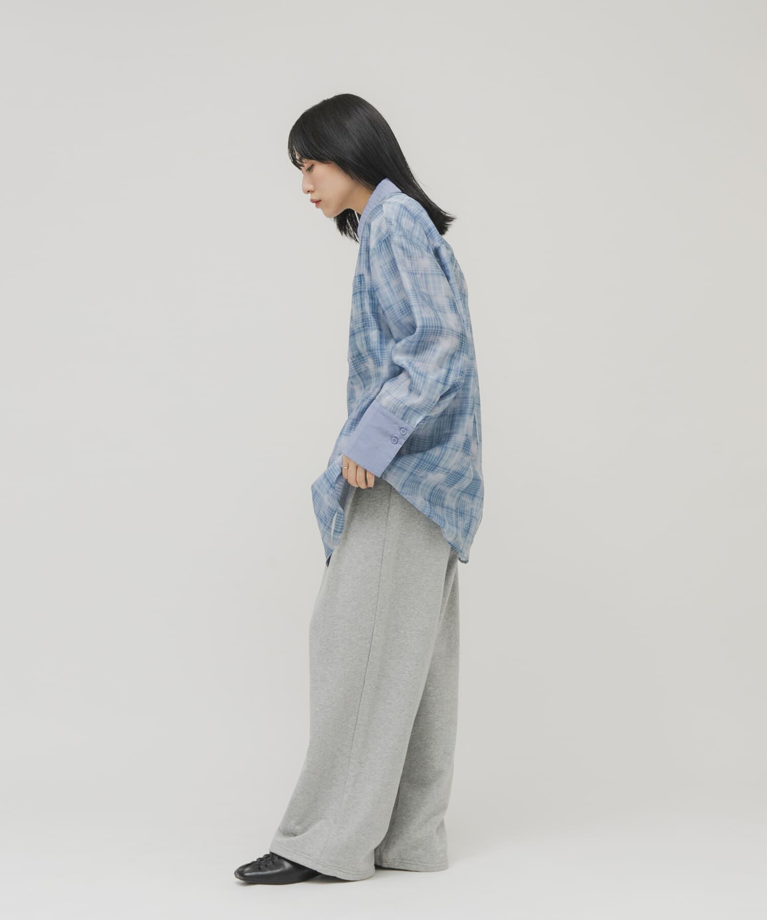  「シアーチェックレイヤードシャツ」|シャツ・ブラウス|