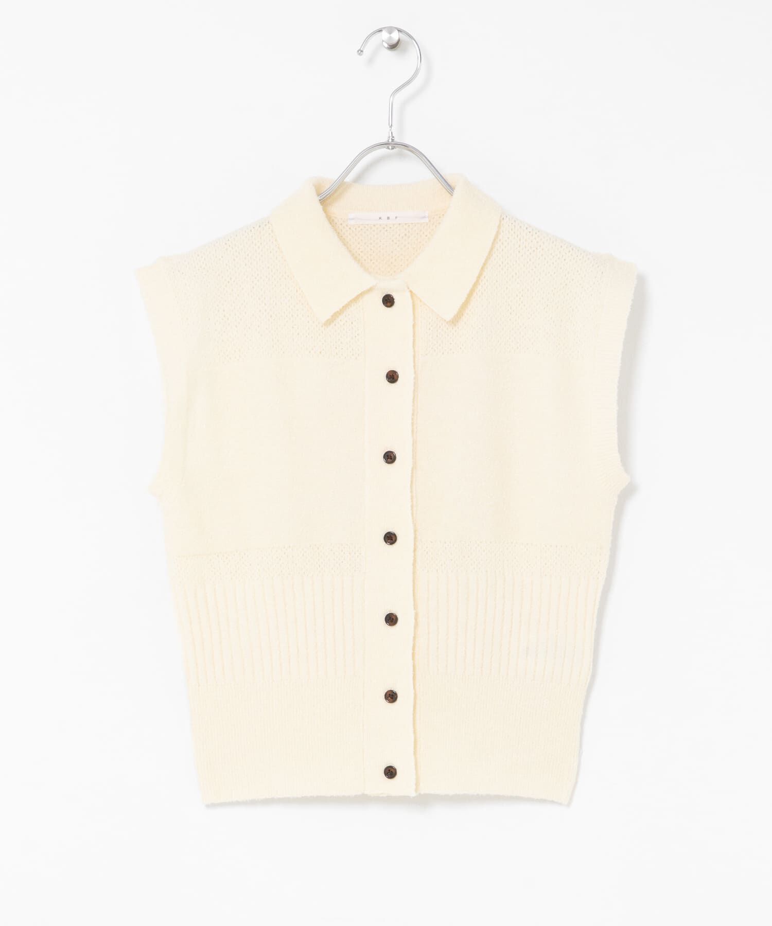  「スリーブレスニットシャツ」|ニット・セーター|