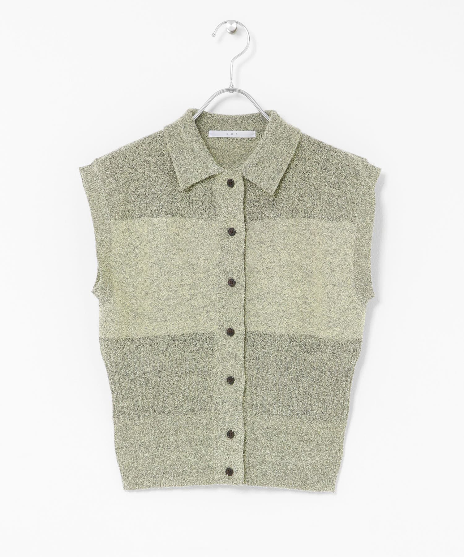  「スリーブレスニットシャツ」|ニット・セーター|