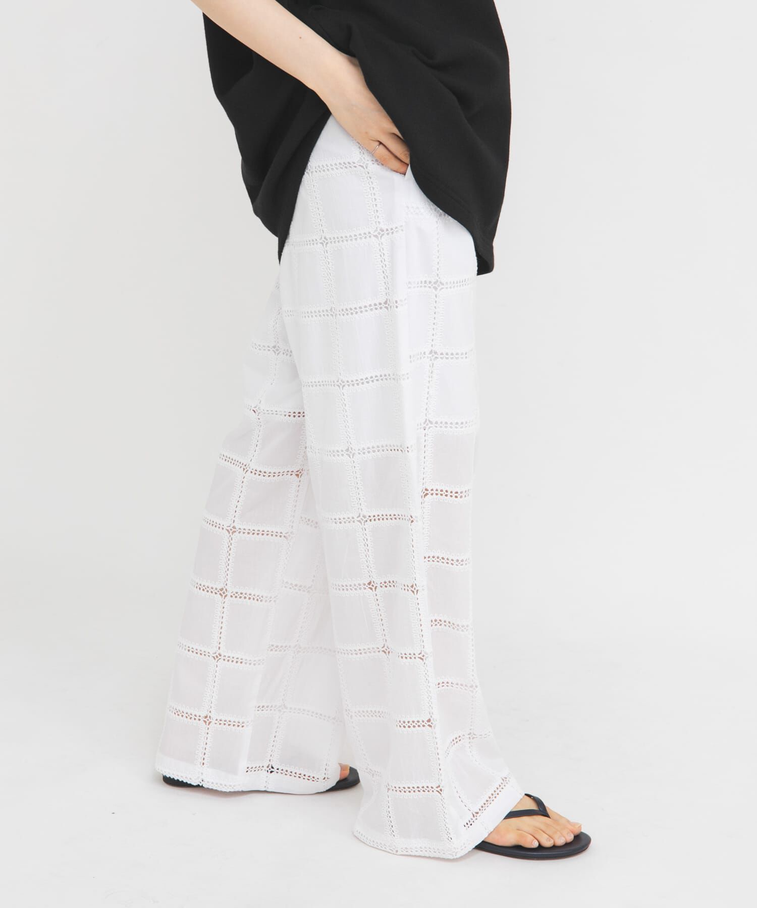  「アイレットエンブロイダリーパンツ」|その他|