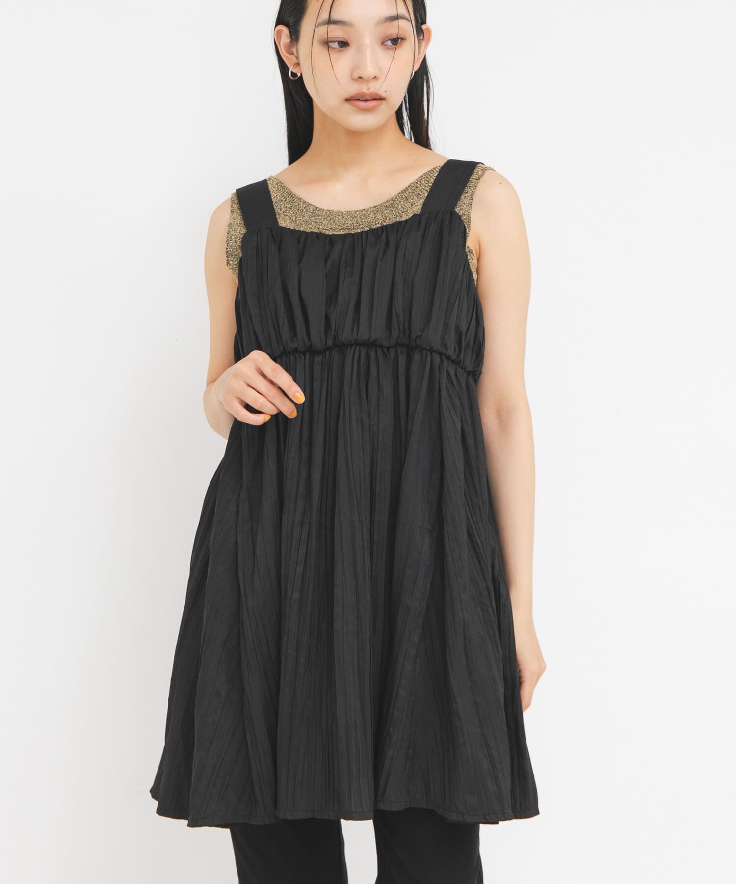  「クリンクルミニワンピース」|ワンピース|