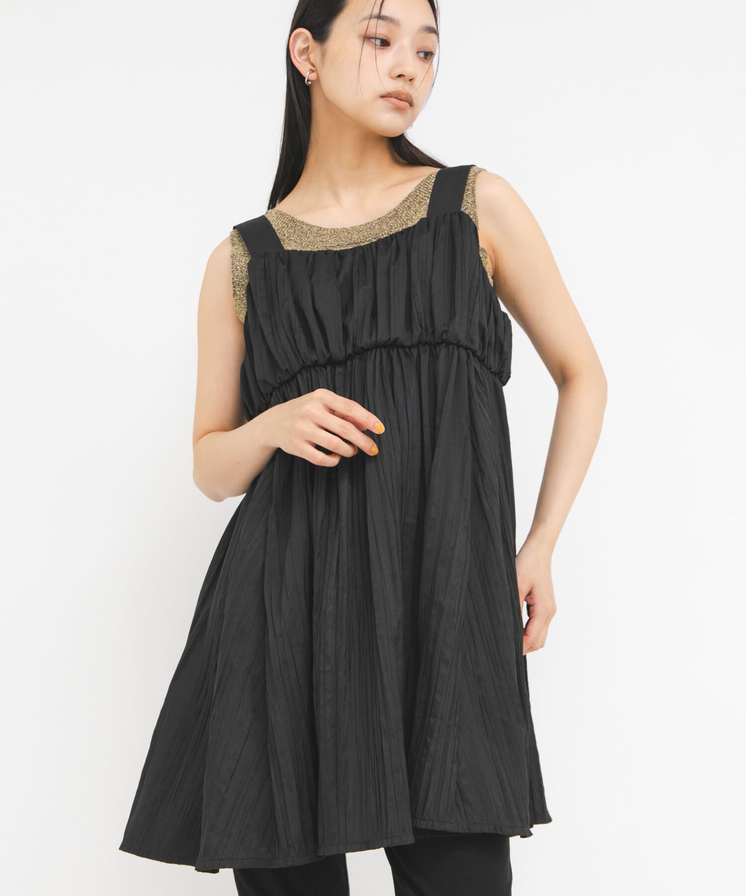  「クリンクルミニワンピース」|ワンピース|