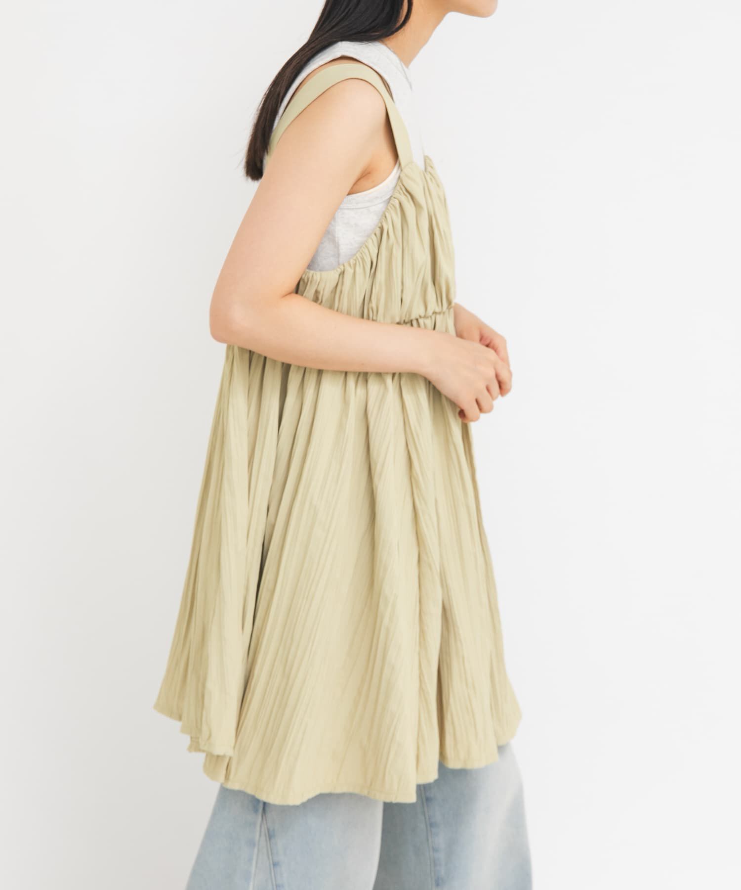  「クリンクルミニワンピース」|ワンピース|