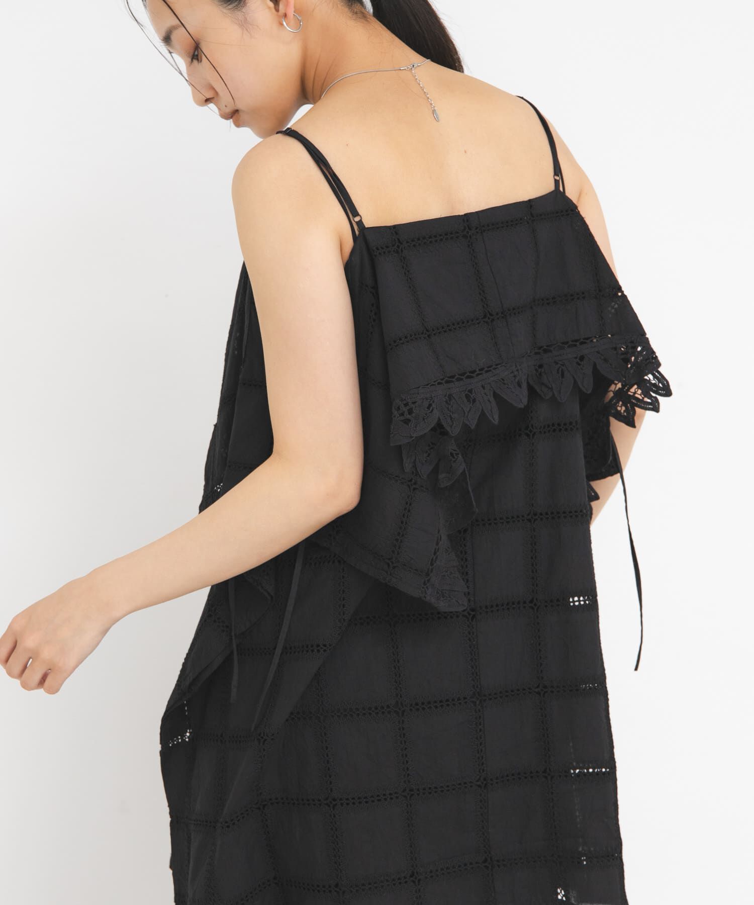  「2WAYアイレットエンブロイダリーワンピース」|ワンピース|