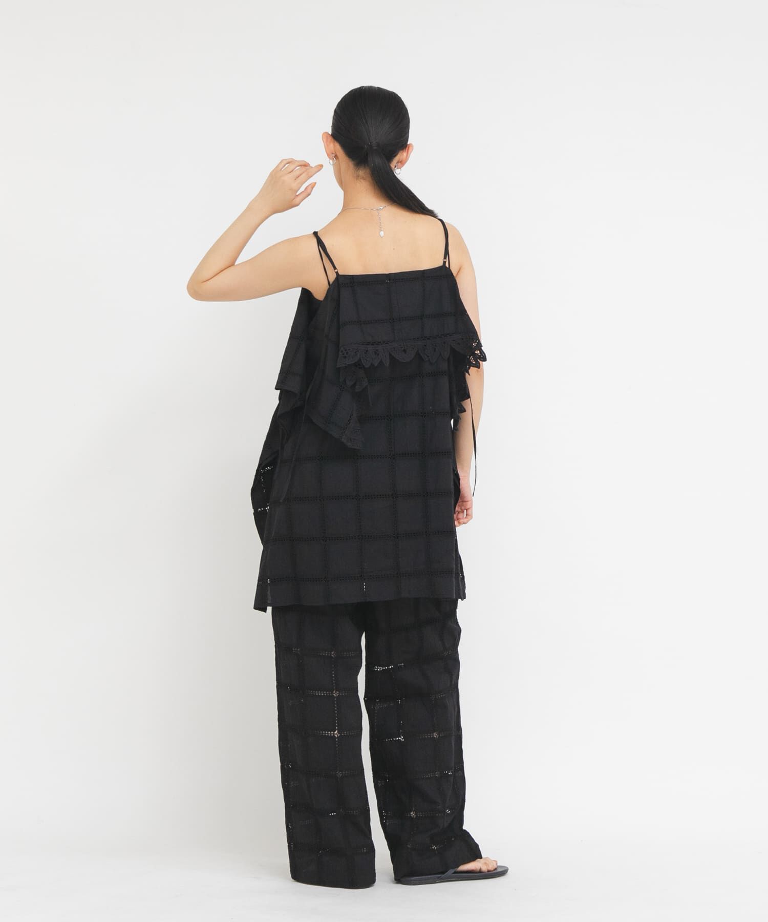  「2WAYアイレットエンブロイダリーワンピース」|ワンピース|