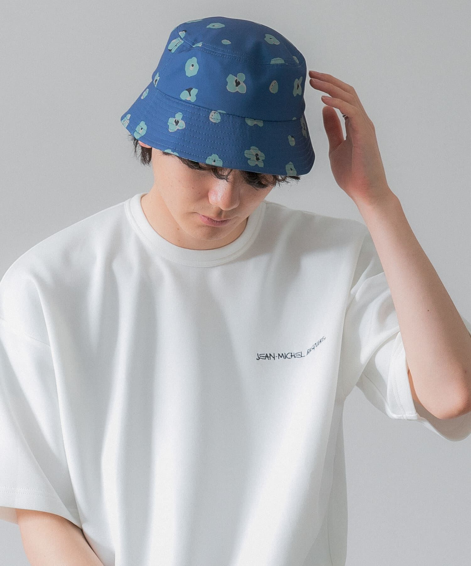 SENSE OF PLACE by URBAN RESEARCH「『ユニセックス』ボタニカルバケットハット」|ハット|ブルー