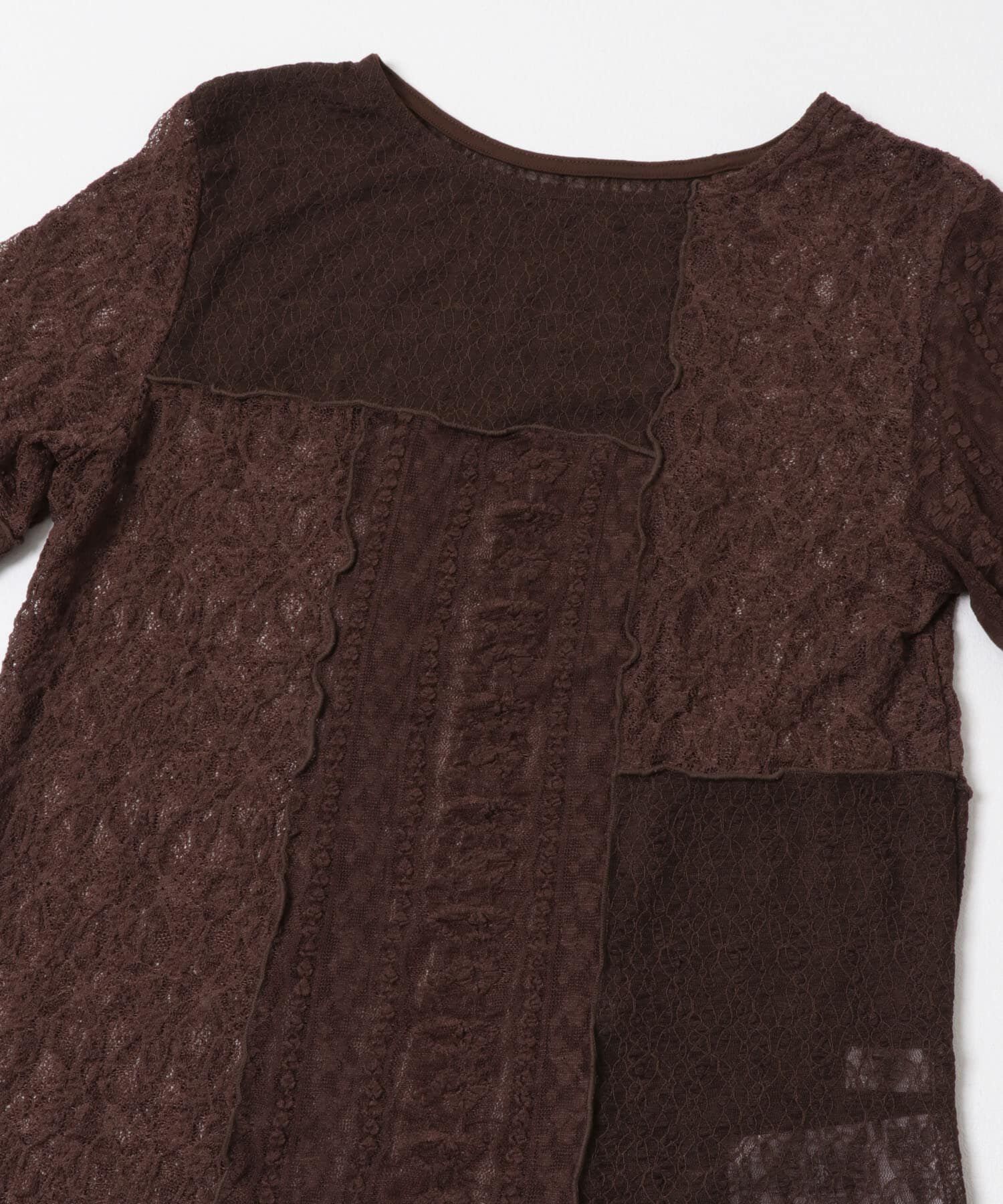 SENSE OF PLACE by URBAN RESEARCH「パッチワークレーストップ」|Tシャツ・カットソー|