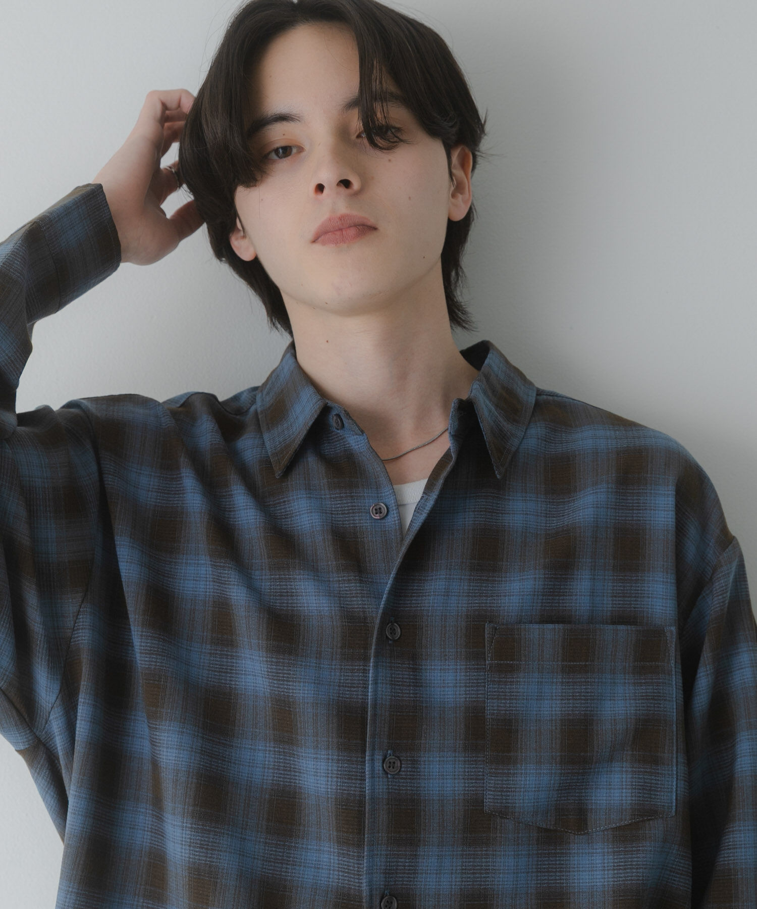 SENSE OF PLACE by URBAN RESEARCH「マドラスチェックロングスリーブシャツ」|シャツ・ブラウス|