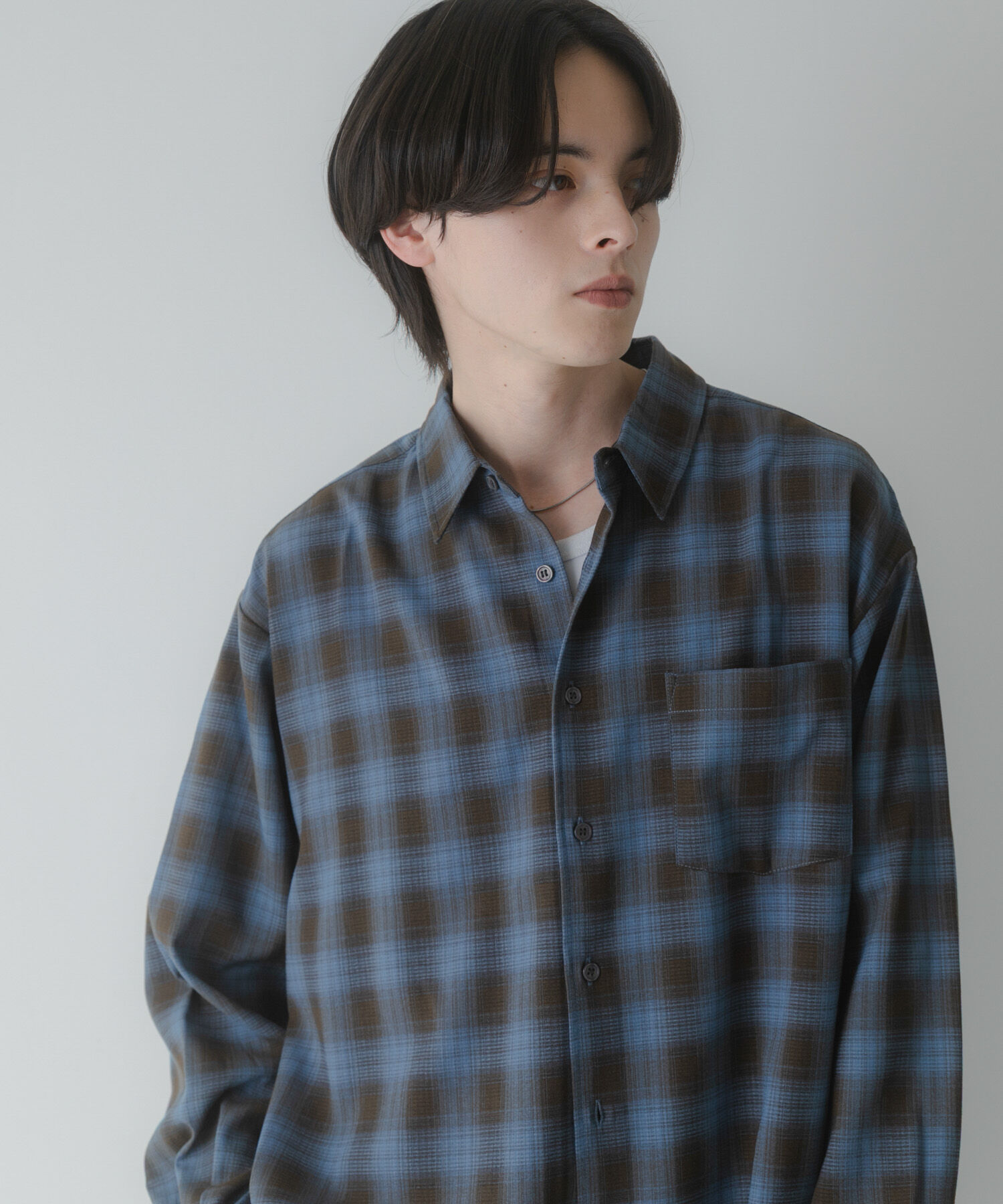 SENSE OF PLACE by URBAN RESEARCH「マドラスチェックロングスリーブシャツ」|シャツ・ブラウス|