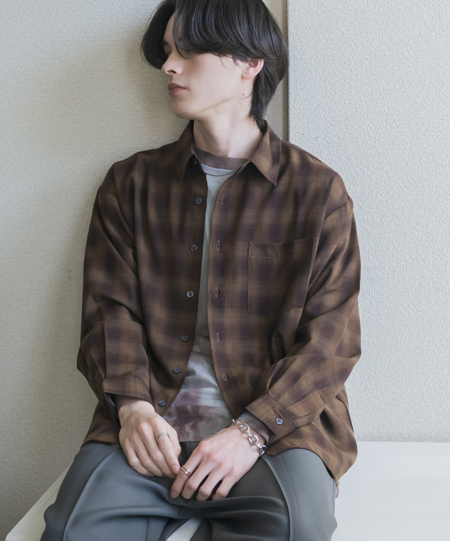 SENSE OF PLACE by URBAN RESEARCH「マドラスチェックロングスリーブシャツ」|シャツ・ブラウス|