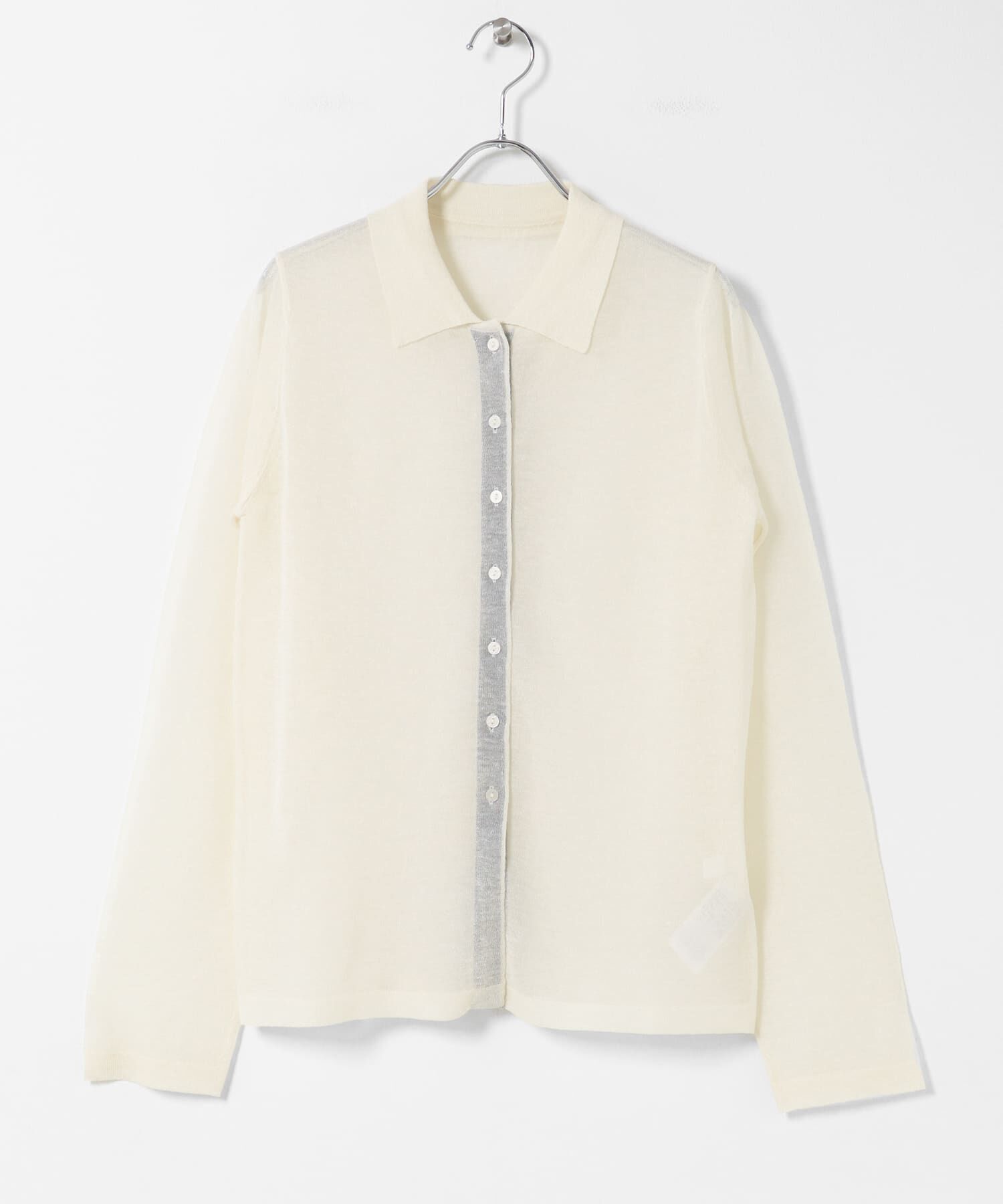 SENSE OF PLACE by URBAN RESEARCH「『洗濯可/接触冷感』シアーニットシャツカーディガン」|ニット・セーター|