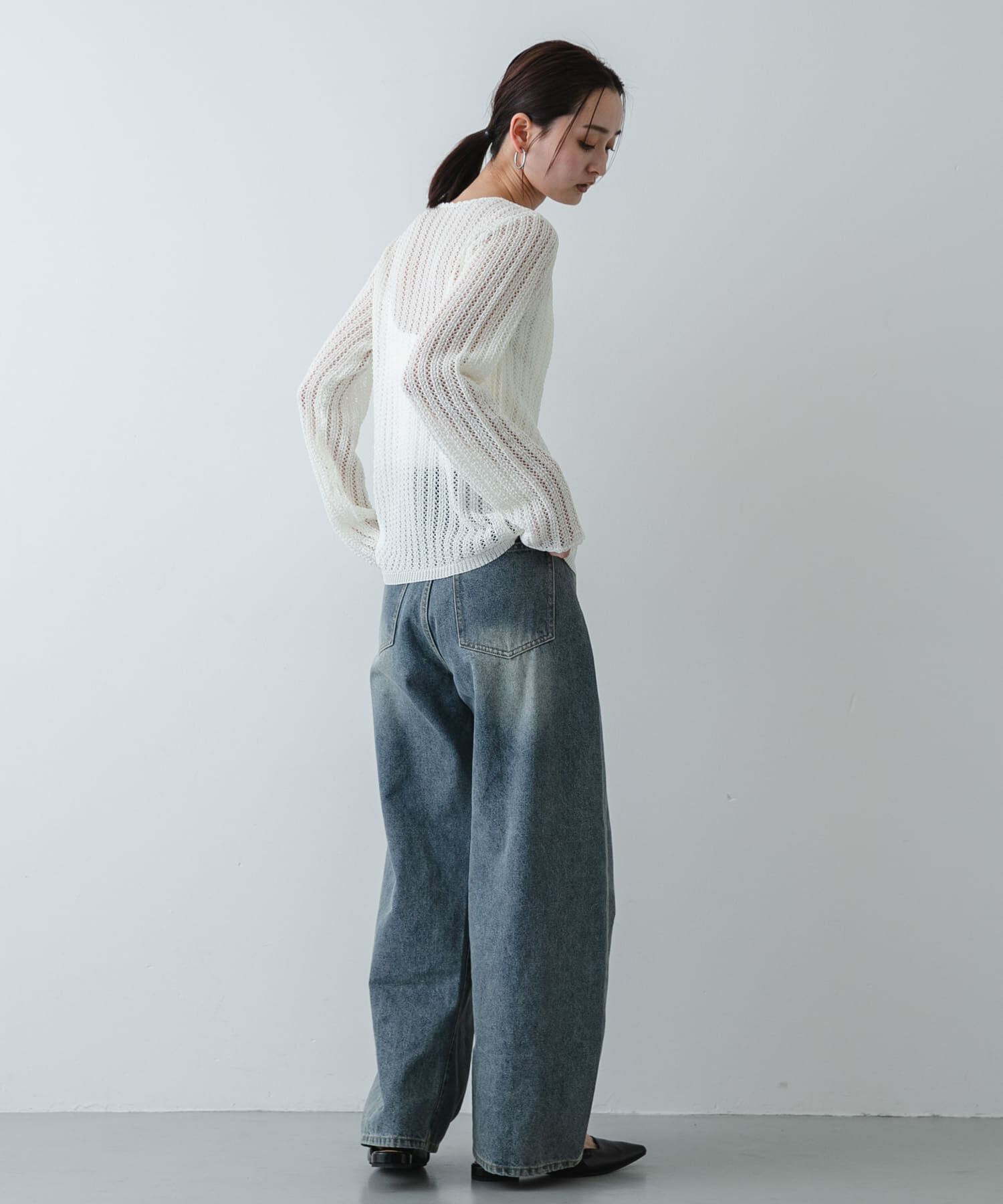 SENSE OF PLACE by URBAN RESEARCH「『洗濯可』スカラップレースアミカーディガン」|カーディガン|