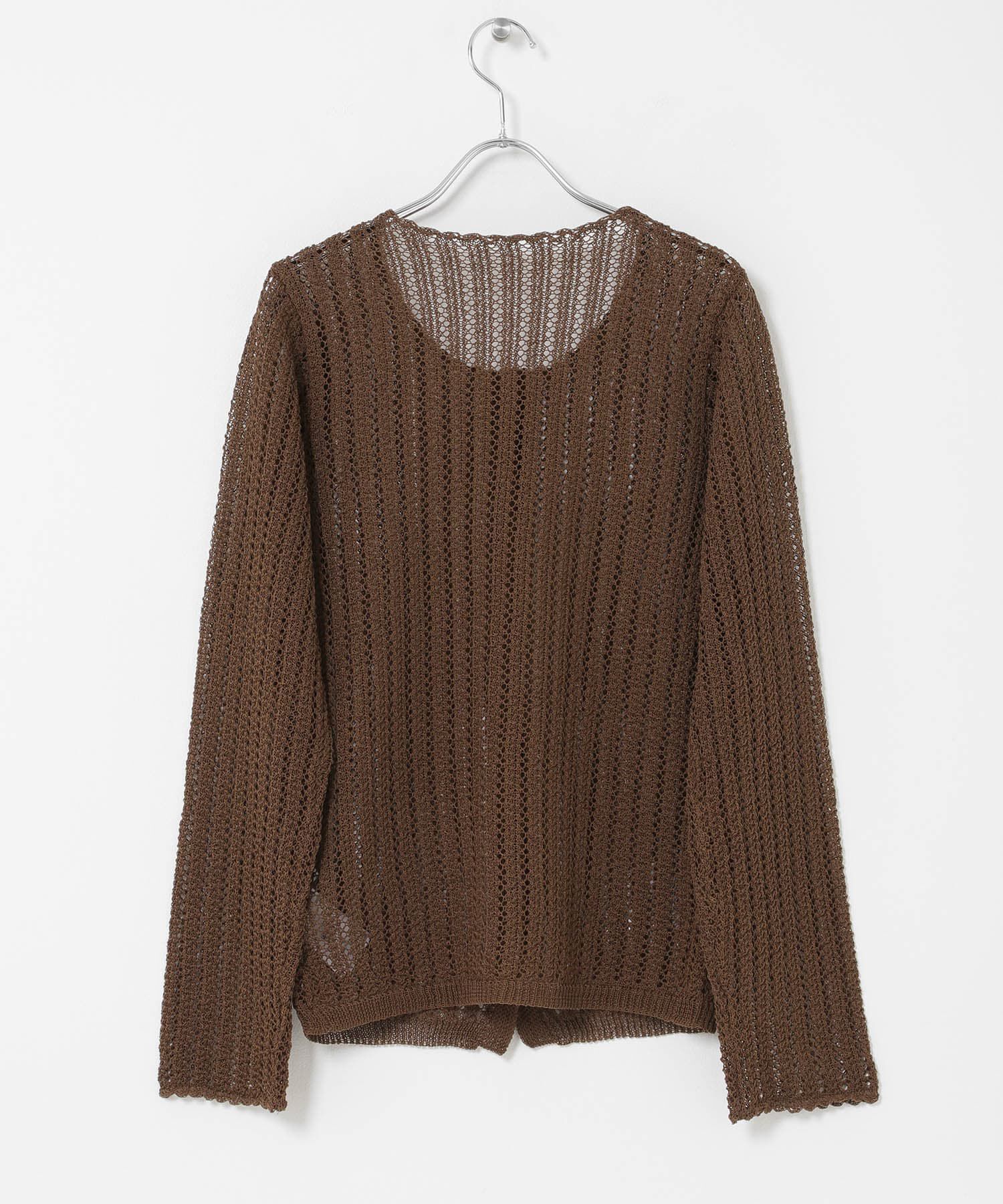 SENSE OF PLACE by URBAN RESEARCH「『洗濯可』スカラップレースアミカーディガン」|カーディガン|