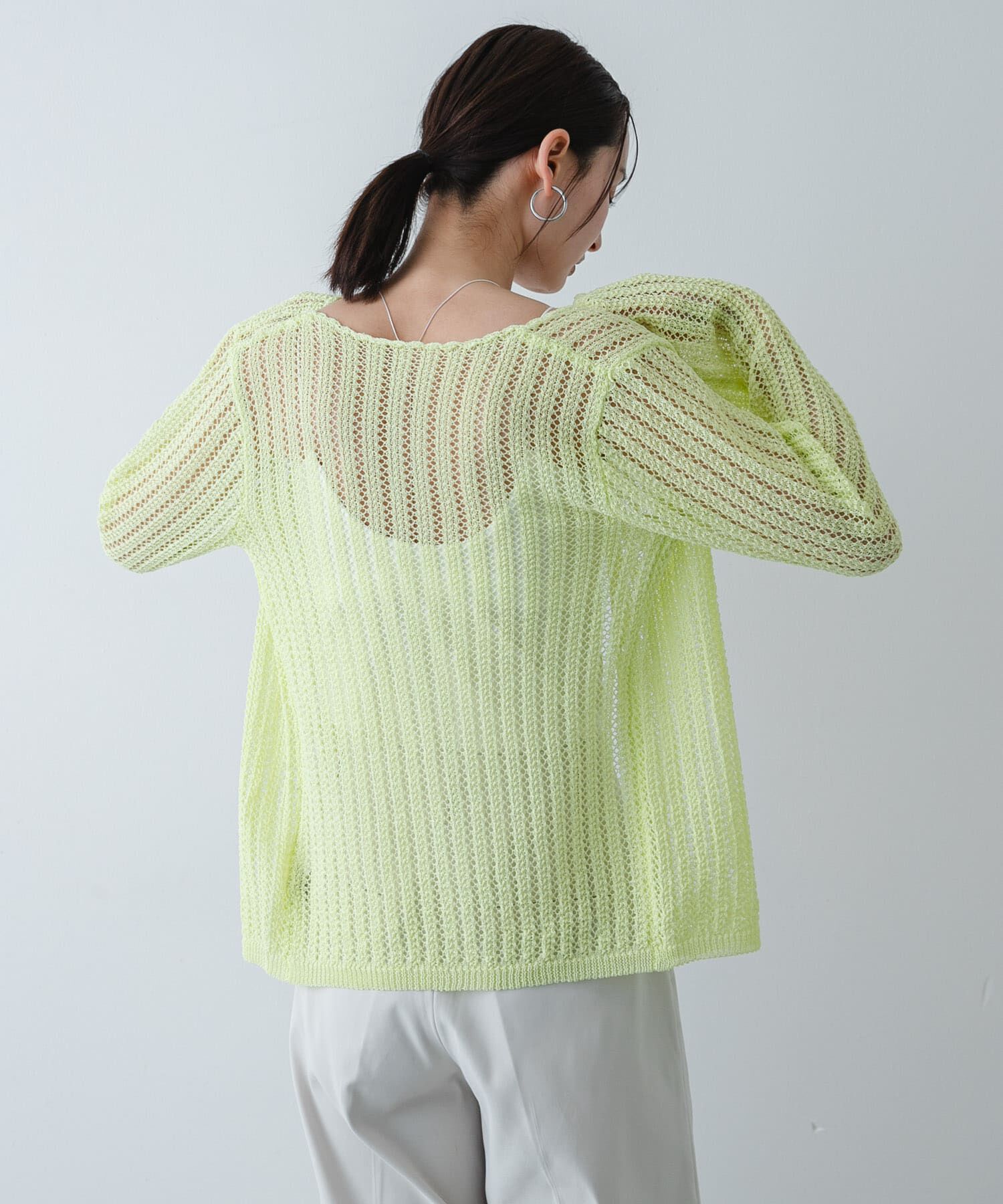 SENSE OF PLACE by URBAN RESEARCH「『洗濯可』スカラップレースアミカーディガン」|カーディガン|