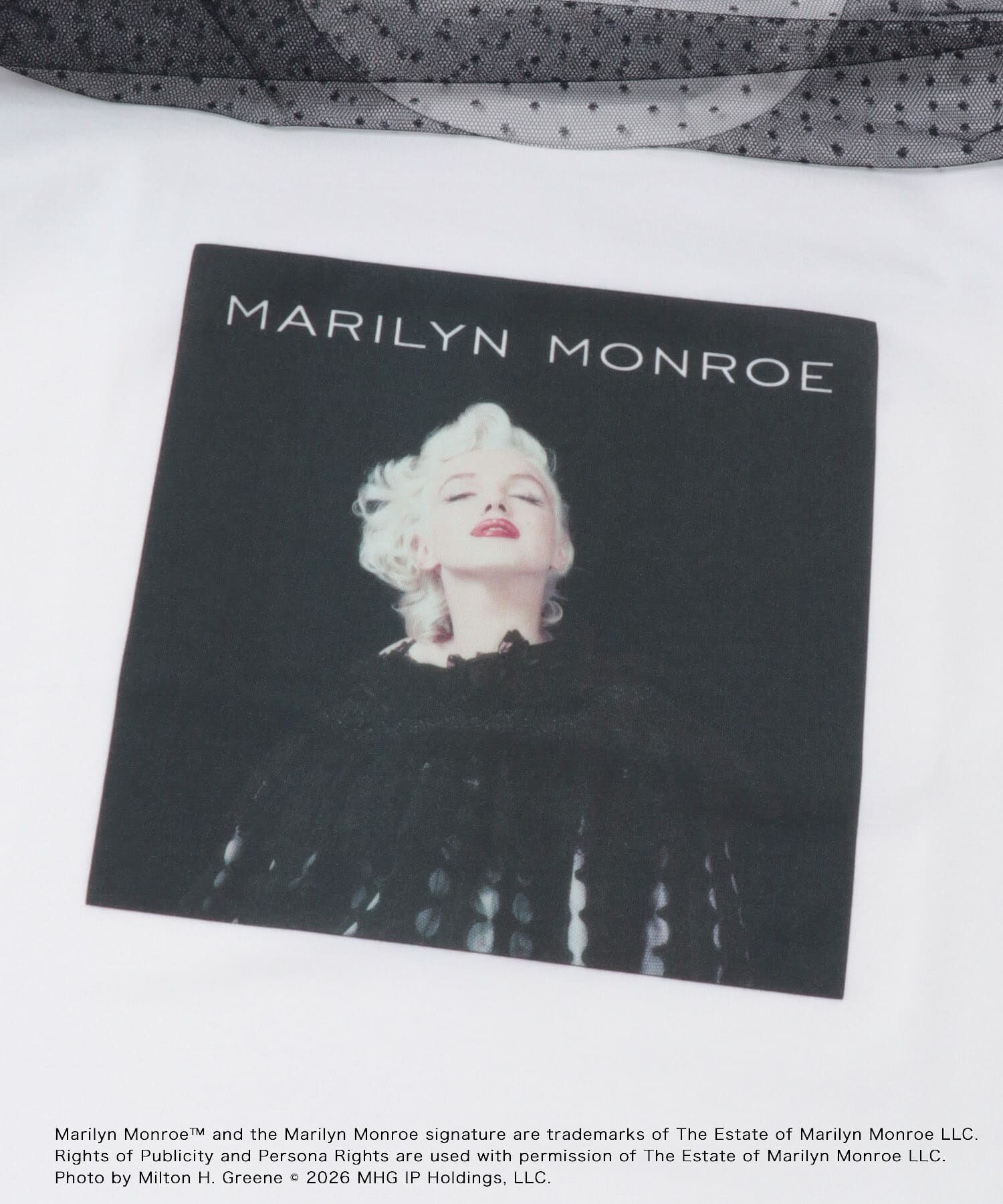 SENSE OF PLACE by URBAN RESEARCH「『別注』MARILYNMONROE&times;SENSE OF PLACE　チュールグラフィックTシャツ」|Tシャツ・カットソー|