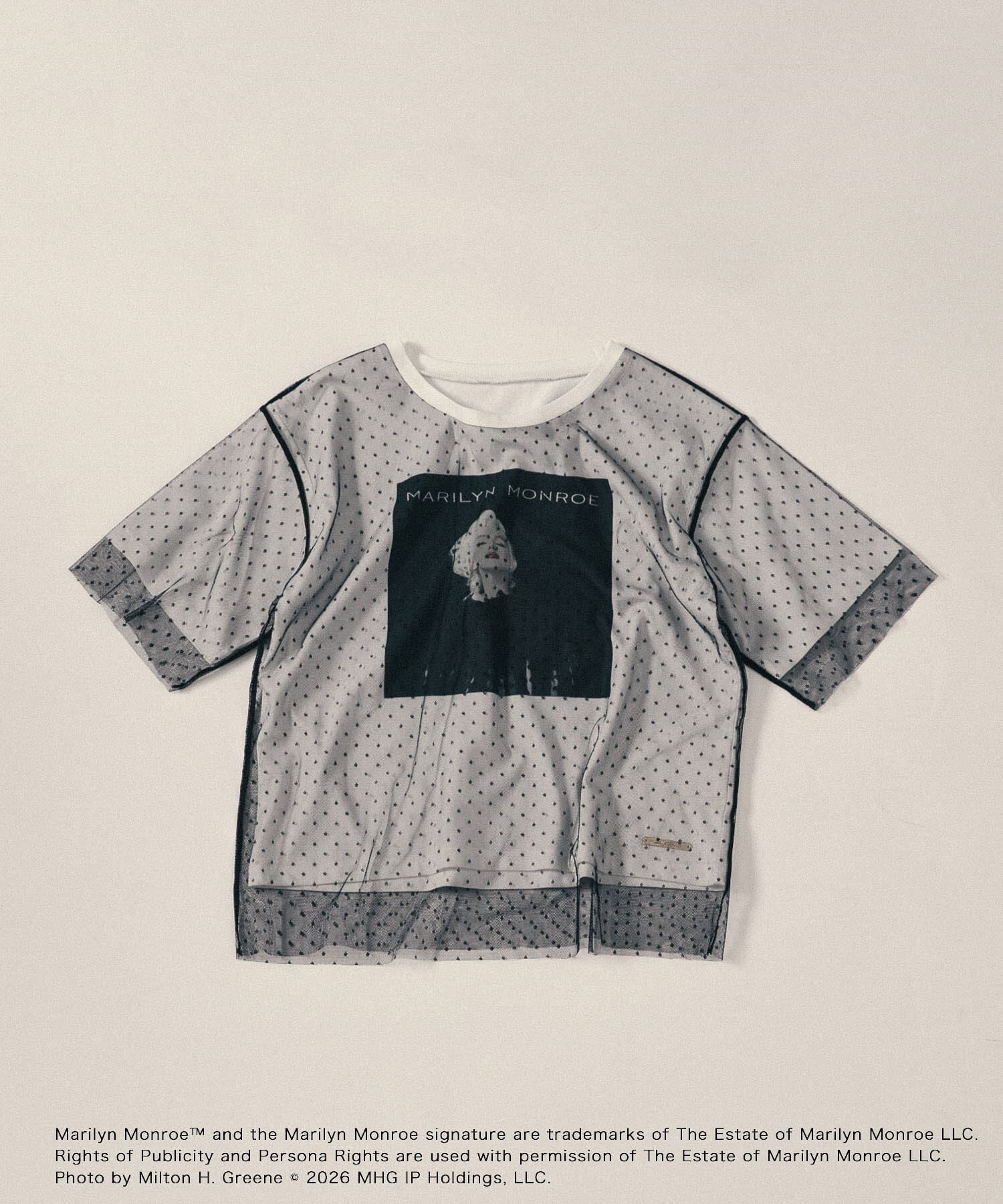 SENSE OF PLACE by URBAN RESEARCH「『別注』MARILYNMONROE&times;SENSE OF PLACE　チュールグラフィックTシャツ」|Tシャツ・カットソー|