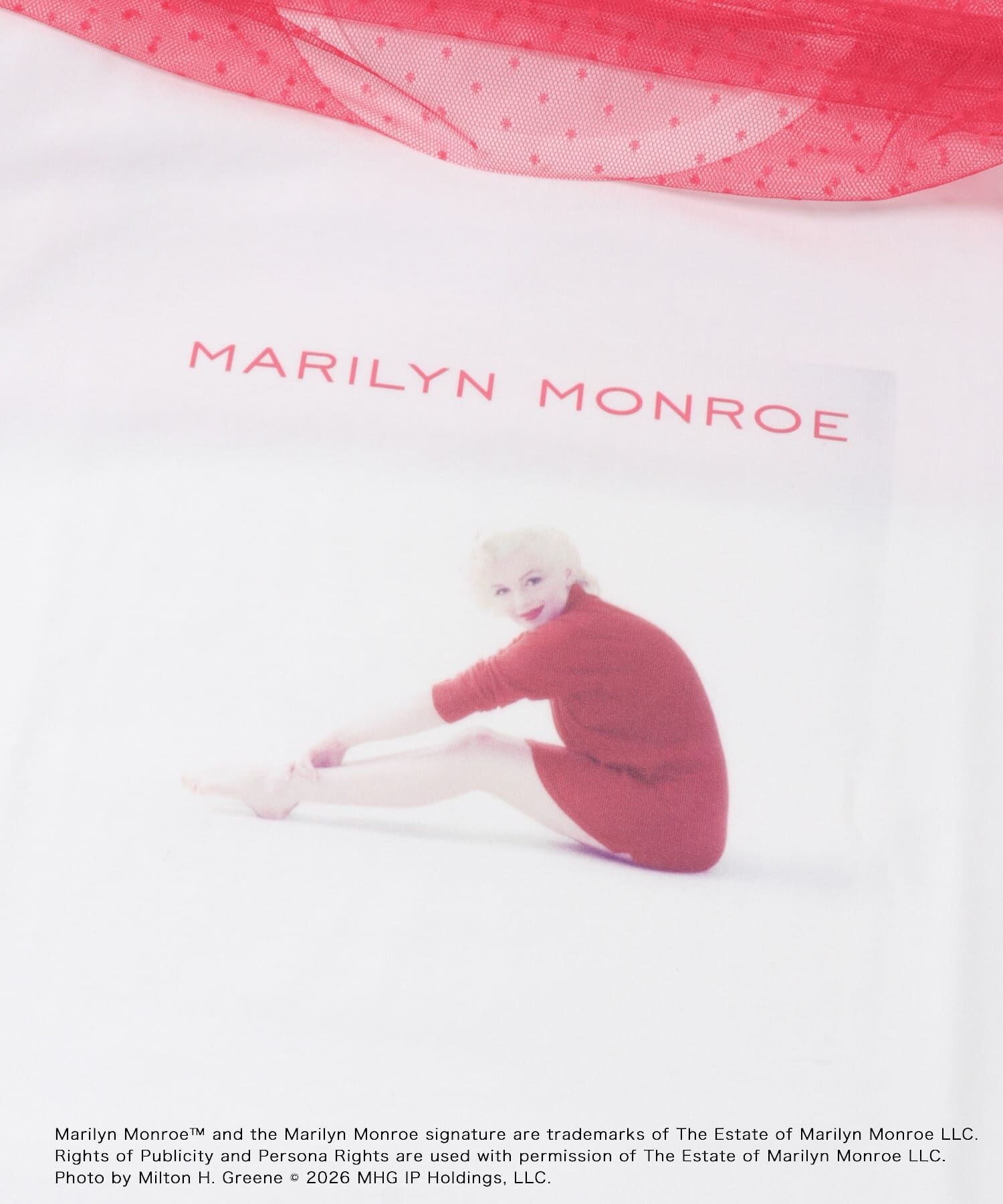 SENSE OF PLACE by URBAN RESEARCH「『別注』MARILYNMONROE&times;SENSE OF PLACE　チュールグラフィックTシャツ」|Tシャツ・カットソー|