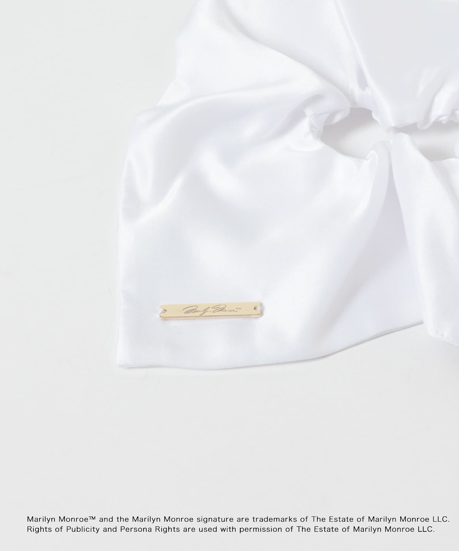 SENSE OF PLACE by URBAN RESEARCH「『別注』MARILYNMONROE&times;SENSE OF PLACE　プレートサテンシュシュ」|ヘアゴム・シュシュ|