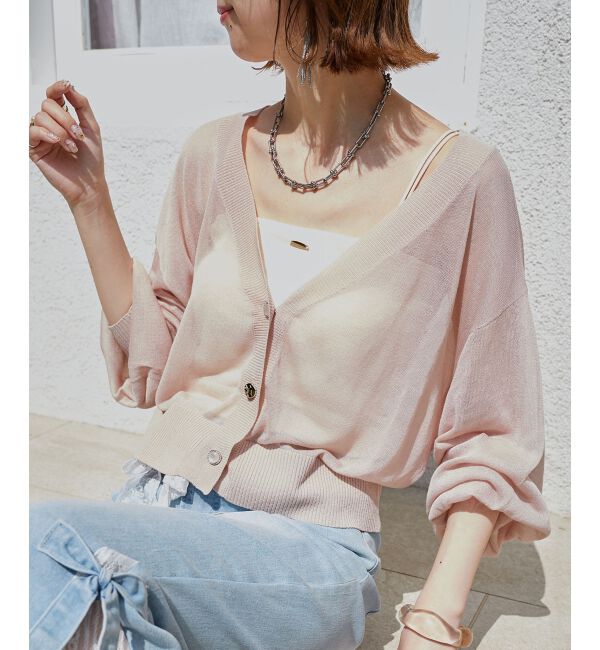  「UVカットシアーカーディガン」|カーディガン|