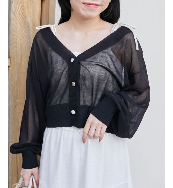  「UVカットシアーカーディガン」|カーディガン|