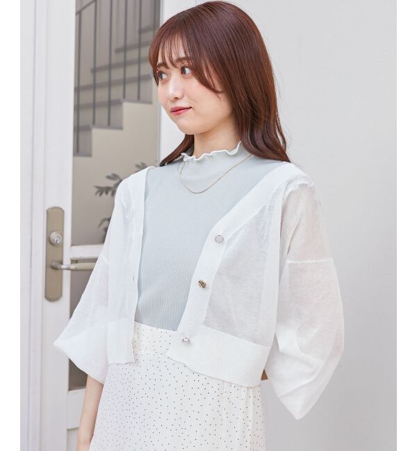  「UVカットシアーカーディガン」|カーディガン|