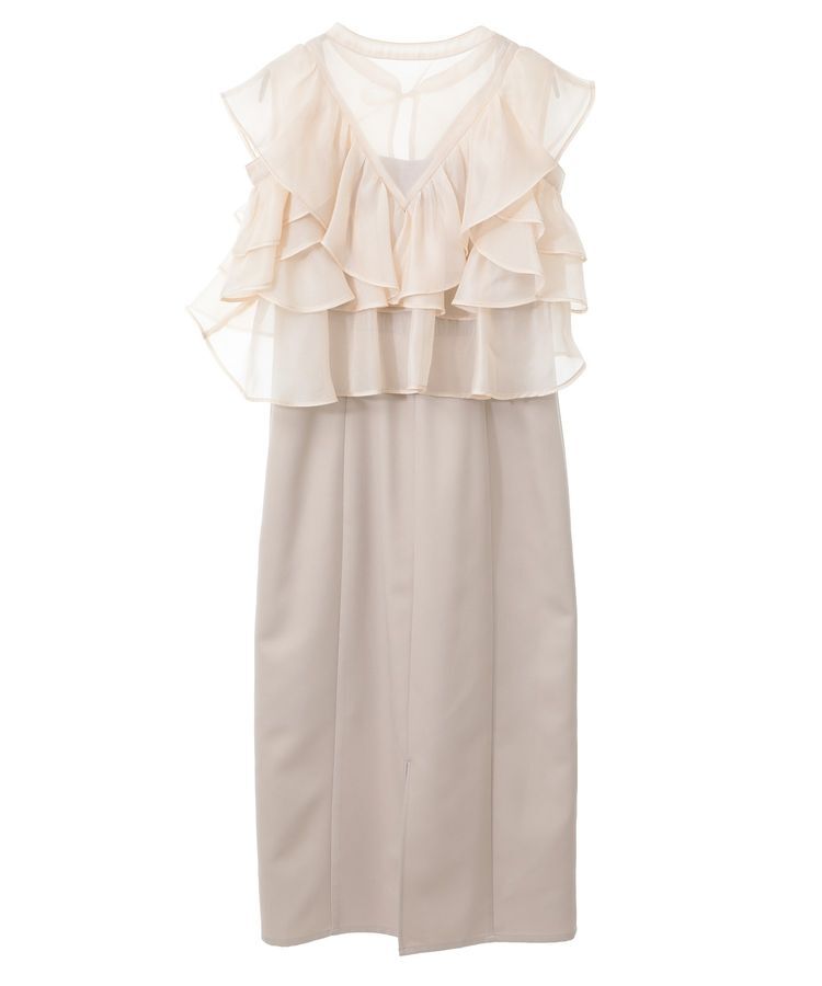 earth music&ecology「SET2点フリルボレロ＋ナローワンピース」|ワンピース|