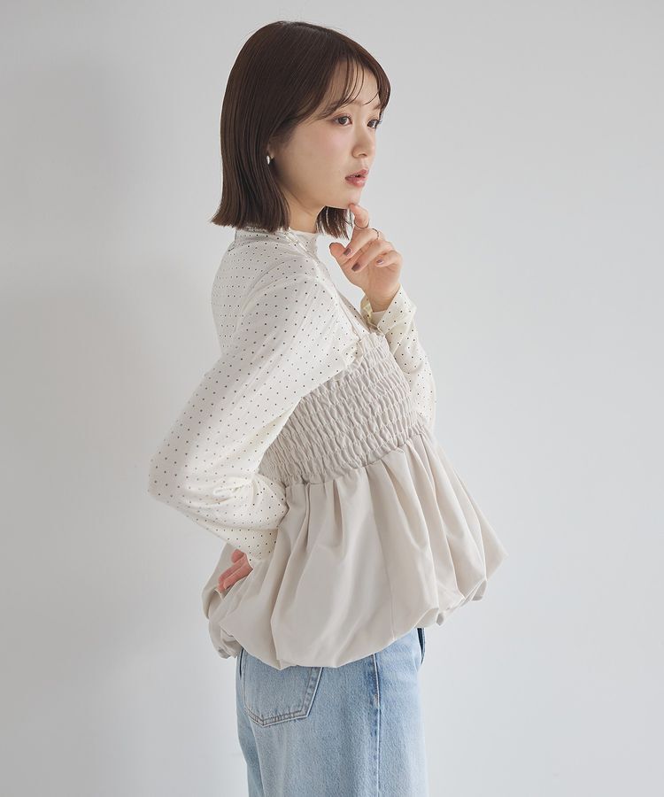 earth music&ecology「あったかフェミニンインナー(シアーハイネック)」|Tシャツ・カットソー|