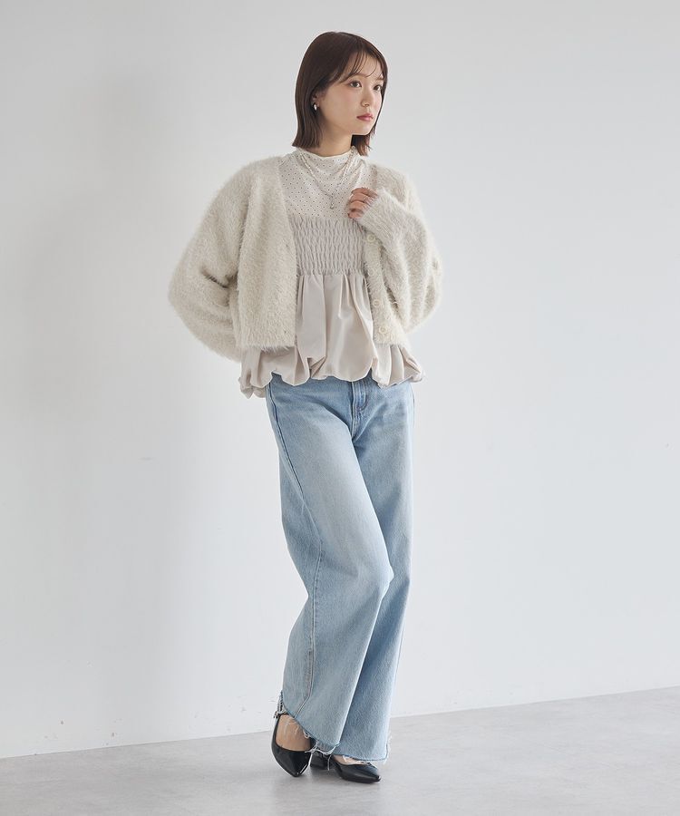 earth music&ecology「あったかフェミニンインナー(シアーハイネック)」|Tシャツ・カットソー|