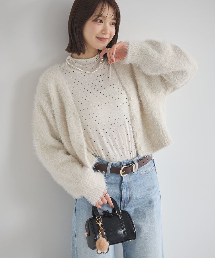 earth music&ecology「あったかフェミニンインナー(シアーハイネック)」|Tシャツ・カットソー|