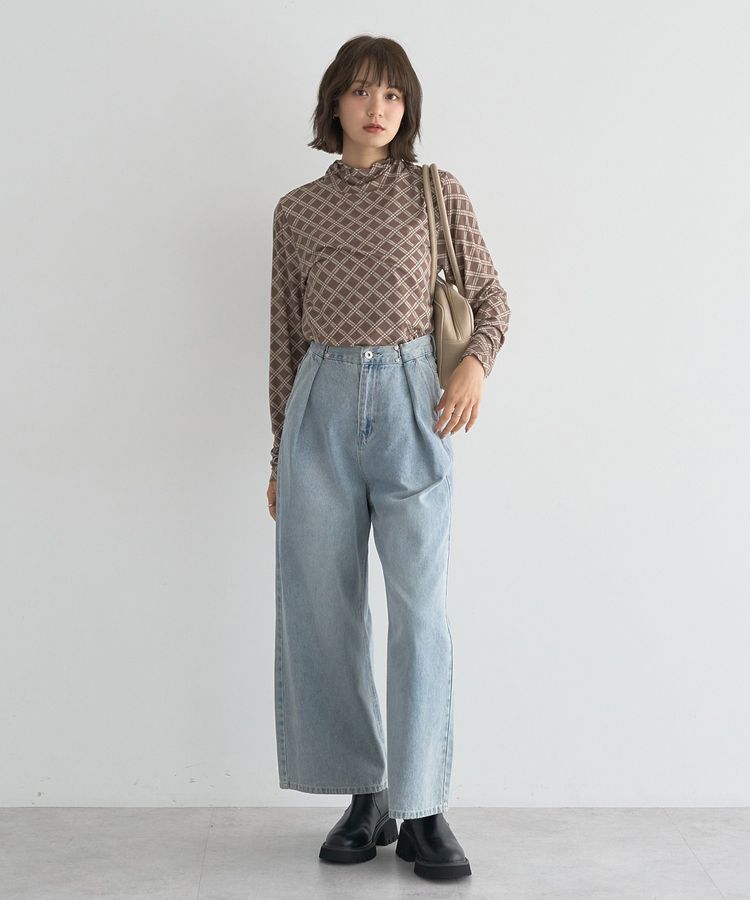 earth music&ecology「あったかフェミニンインナー(シアーハイネック)」|Tシャツ・カットソー|