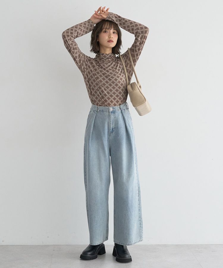 earth music&ecology「あったかフェミニンインナー(シアーハイネック)」|Tシャツ・カットソー|