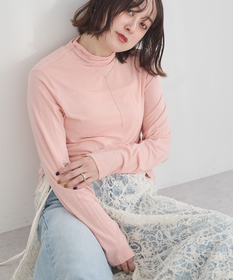 earth music&ecology「あったかフェミニンインナー(シアーハイネック)」|Tシャツ・カットソー|