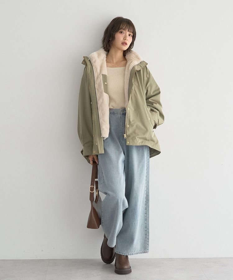 earth music&ecology「マルチウェイマウンテンパーカー」|ブルゾン・スタジャン|