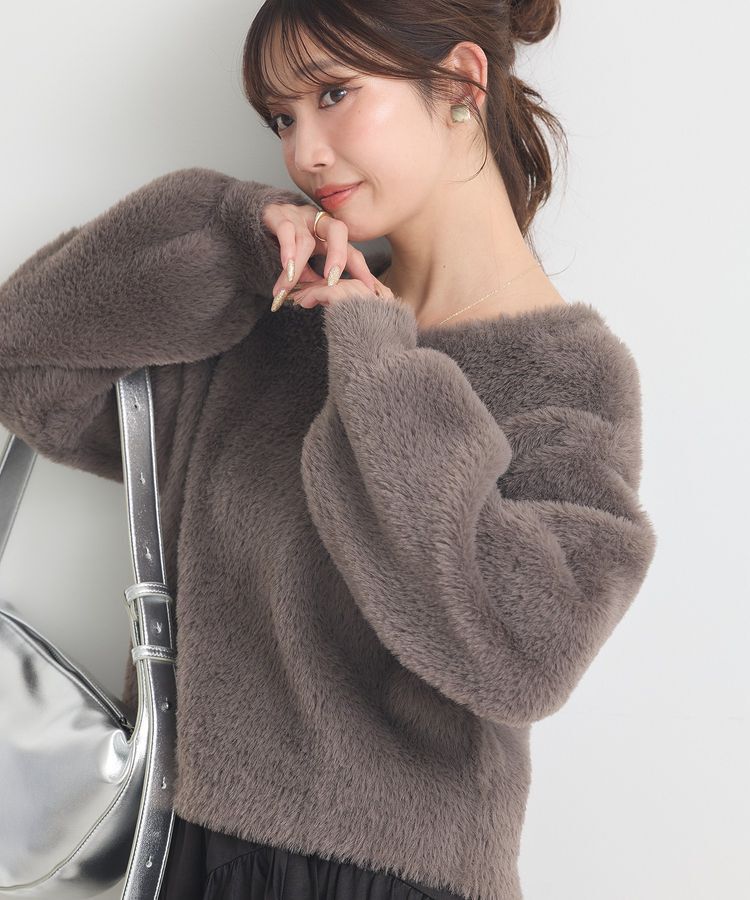 earth music&ecology「Wフェイスシャギープルオーバー」|ニット・セーター|