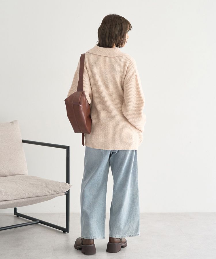 earth music&ecology「襟付きニットアウター」|カーディガン|