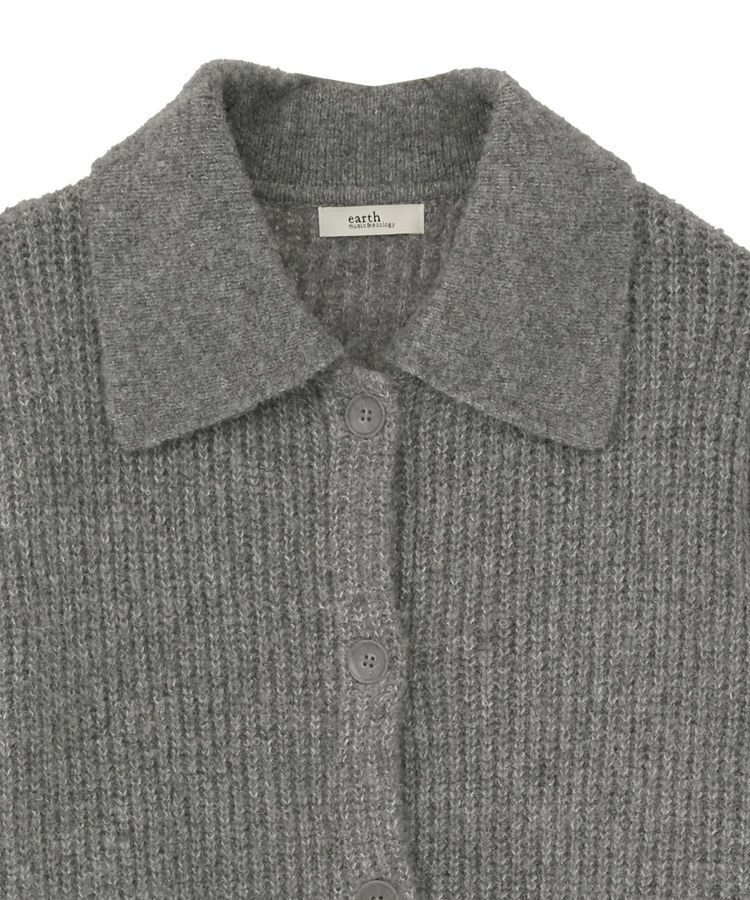 earth music&ecology「襟付きニットアウター」|カーディガン|