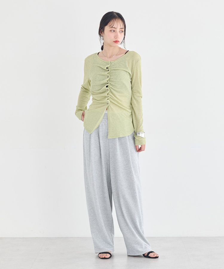 earth music&ecology「レースレイヤード風スウェットパンツ」|その他|