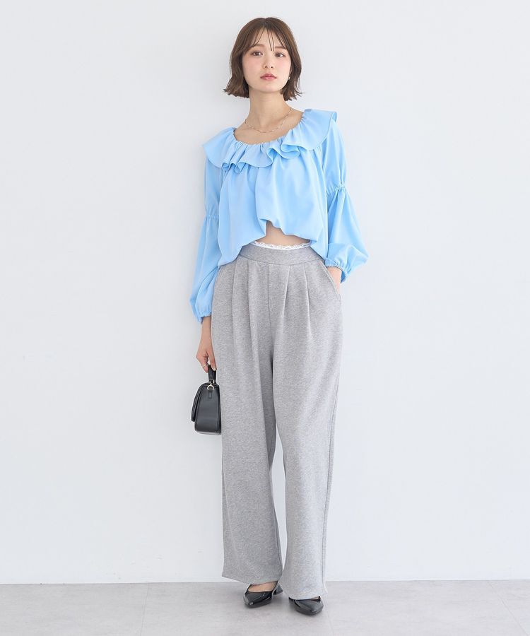 earth music&ecology「レースレイヤード風スウェットパンツ」|その他|