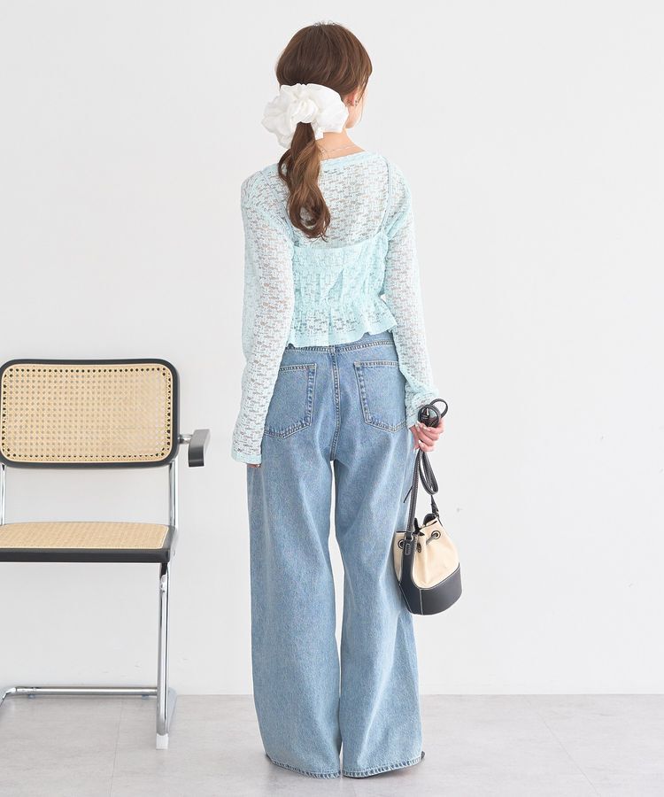 earth music&ecology「SET2点カットレースプルオーバー＋ビスチェ」|Tシャツ・カットソー|